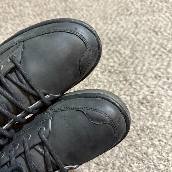 Keen Mens Shoe Glenhaven Size 9.5 Sneaker Mid Top Black Nubuck Suede Casual - Picture 4 of 10